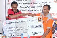 Receives sponsorship of One Million Rupees from DEEN BROTHERS IMPORTS (PVT) LTD.