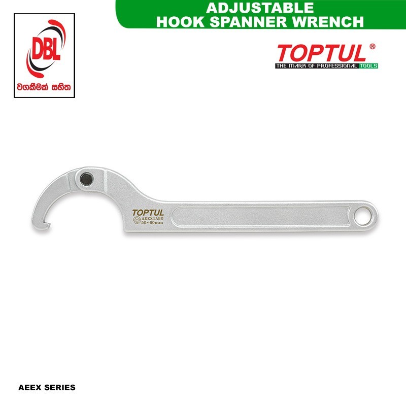 Adjustable Hook Spanner Wrench - TOPTUL The Mark of Professional Tools